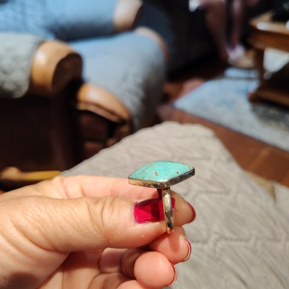 Turquoise Square Ring - Picture 5 of 6